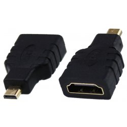 MICRO HDMI 15 Pro.fi.con golden plated digital adaptor, άριστης ποιότητας επίχρυσος μετατροπέας σύνδεσης ψηφιακού σήματος HD θηλυκού τύπου A σε αρσενικό D